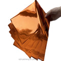 A4 Rose Gold Rainbow PET Sheet Material 50pcs Hot Stamping Foil for Digital Laser Toner Reactive Printing Transfer Printing
