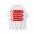 Mens Oversized Drop Shoulder Design Cotton T-Shirt Custom Quality Printing on 100% Knitted Fabric Blank T-Shirts