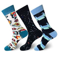 Custom Knitted Fashion Street Style Cotton Men Colorful Funny Dress Socks for Men