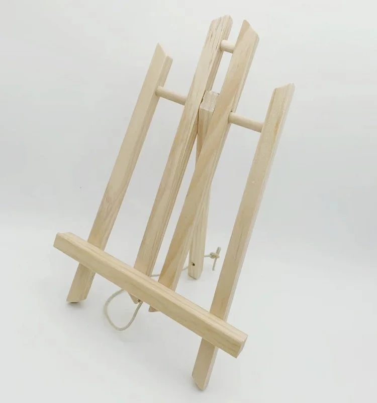 Wholesale Wood Easel Custom Size Adjustable Artist Wooden Triangular Display Painting Art Canvas Easel Stand