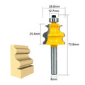 L-N251 1pc 8mm Shank Line Router Bit Architectural Molding Woodworking Tenon Milling Cutter for Wood Machine Tools