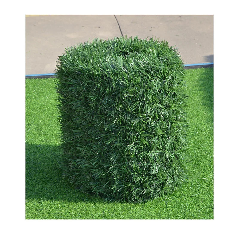 Simulated Pine Needle Fence Barbed Wire Fence Lawn Outer Wall Grass Retaining Wall and Artificial Turf