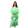 Fashion African Wedding Dresses for Women Plus Size Summer Two Pleat Polyester Kanga Clothing