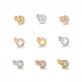 Sparkling 3A Zircon Titanium Stud Earrings Hypoallergenic Lightweight Chic Unique Fashion Look Piercing Jewelry