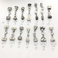 BXNK009 Stainless Steel Bracelet Charm Round Locking Clasp for Jewelry Making Round Clasps & Hooks Wholesale