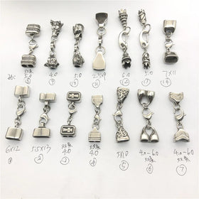 BXNK009 Stainless Steel Bracelet Charm Round Locking Clasp for Jewelry Making Round Clasps & Hooks Wholesale