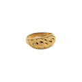 Wholesale 18K Gold Stainless Steel Simple Pattern Fashion Rings with Factory Price