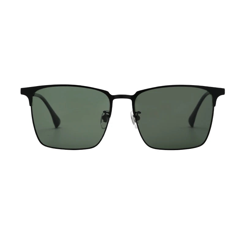 Luxury Square Titanium Frame Polarized UV400 Glasses TAC Lens Sunglasses