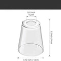 Factory Speaker Minimalist French Industrial European Style Pendant Ceiling Soda-Lime Glass Lampshade Cover for Home Interior