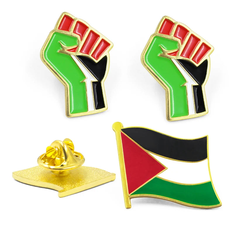 Custom Palestinian Products Souvenirs Gifts Antique Modern Style Wristband Bracelet Brooch Lapel Enamel Badge Palestine Flag Pin