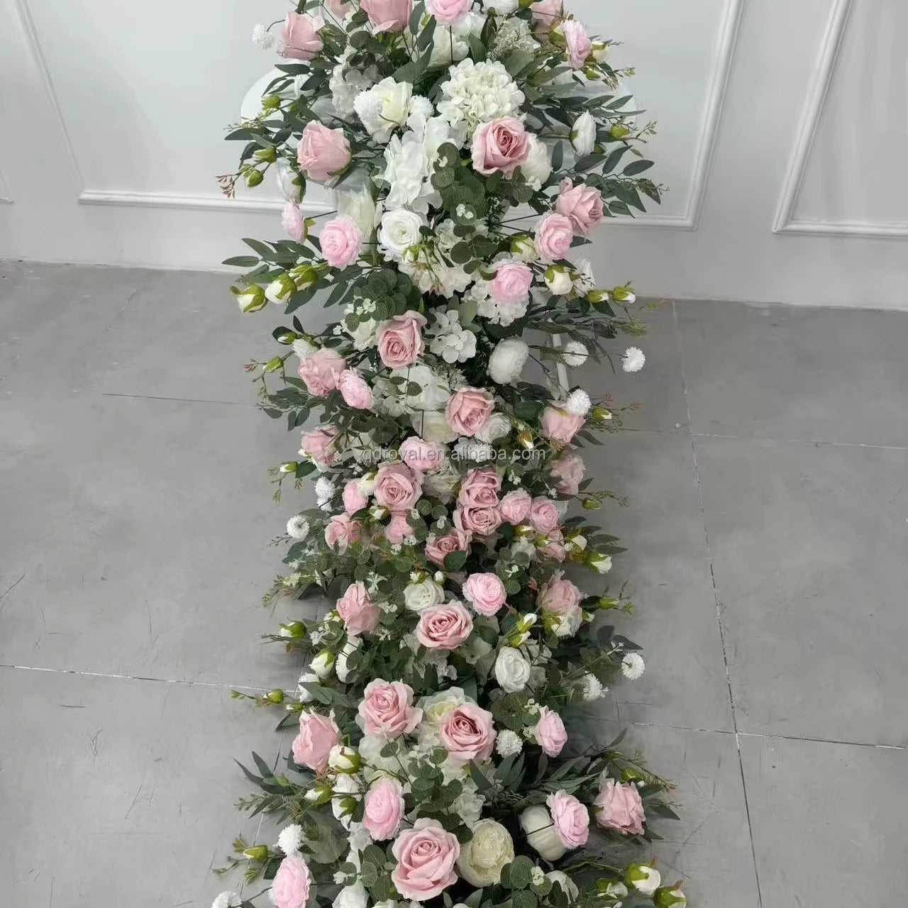 Wholesale Artificial Rose Garland Floral Garland Greenery for Wedding Spring Home Party Craft Art Table Runner Decoration