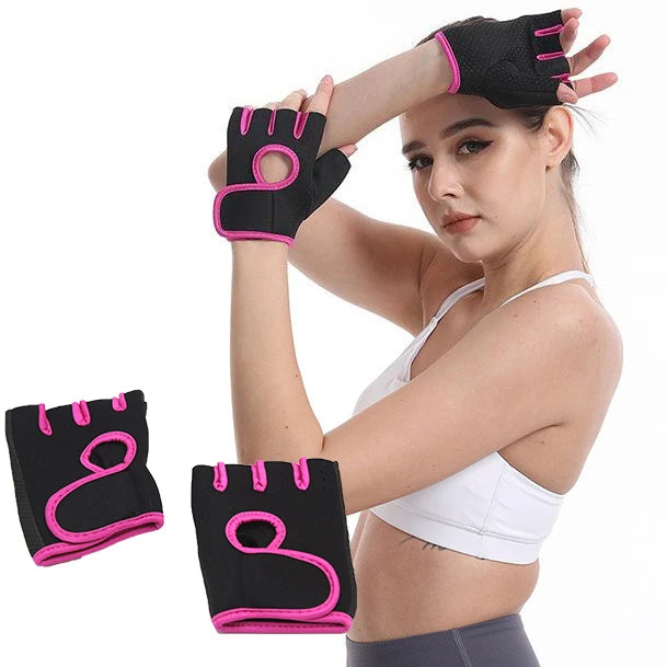 Gym Protection Racing Sports Men Women UV Fingerless Cycling Climbing Workout Gloves