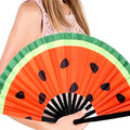 33inches Watermelon Clack Bamboo Folding Hand Fan Portable Promotion Dancing Club Palestine Crank Folding Fans