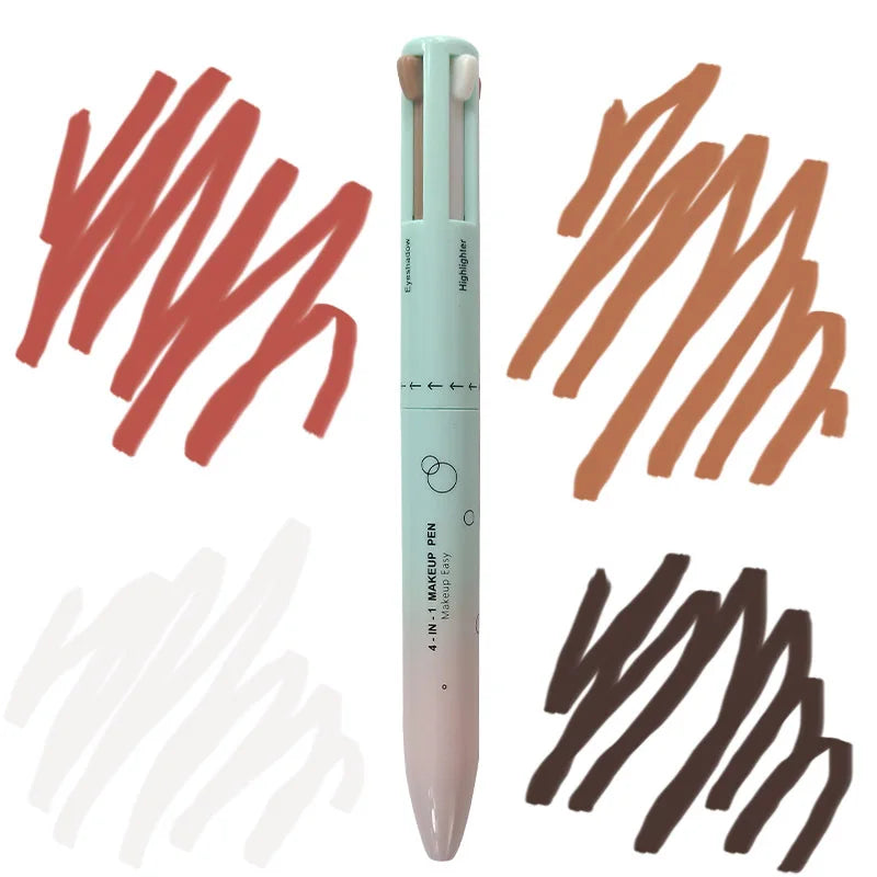 Private Label 4 in 1 Makeup Pen Eyeshadow Eye Lip Liner Eyeliner Eyebrow Highlighter Pencil