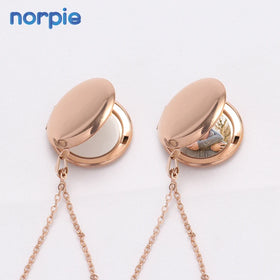 Sublimation Round Shape Necklace for Customize Printing Gifts Stainless Steel Sublimation Blank Photo Lockets Necklace