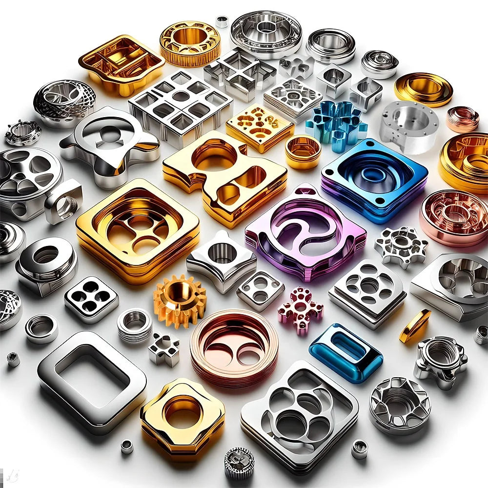 Custom CNC Machining Service Aluminum Copper Brass Stainless Steel Parts Precision Turned Anodized  Polishing Metal Components