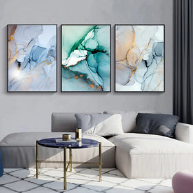 Marble Texture Canvas Poster Abstract Nordic Wall Art Print Modern Home Decor