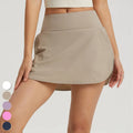 Cool Feeling Sun Proof UPF50+ Casual Skirt High Waist Back Pocket Yoga Skirts Golf Clothing 2 in 1 Tennis Mini Skirt for Women