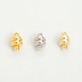 18K Gold Plated Brass Jewelry Necklace Clasp Jewelry Bracelet Clasp Burger Shape Jewelry Clasps