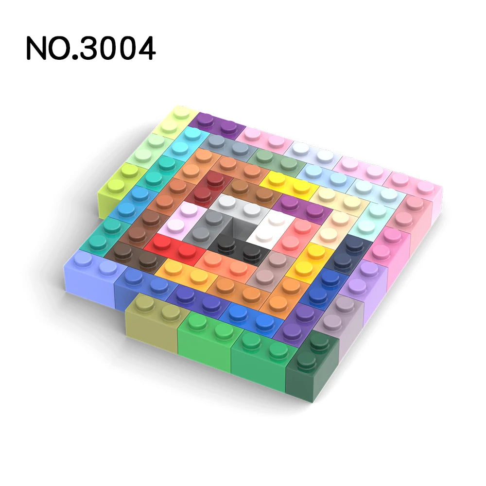 100g/bag  Building Block No.3004 Brick 1 X 2mini Building Bricks  Figures Compatible with Leguoguo