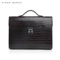 Hiram Beron Wholesale OEM Italian Leather Custom Made Briefcase Luxury Bag