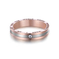 2024 Wholesale Trendy Stainless Steel Jewelry Silver Plated Cubic Zirconia Tail Ring for Girls Classic for Engagement Party