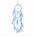 Hot-selling Blue Feather Dream Catcher Pendant Dreamcatcher Wind Chimes DIY Pendant Dreamcatcher