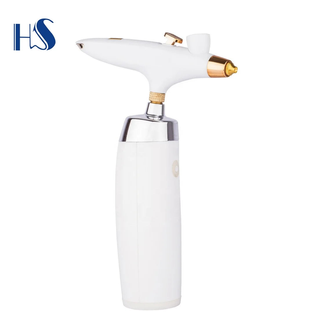 HSENG HB05 Battery Operated Cake Paint Gun Airbrush Tool Set with White/Black Color Box