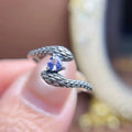 Hot Sale Custom 925 Sterling Silver Natural Tanzanite Oval Cut Party Wedding Women Ring