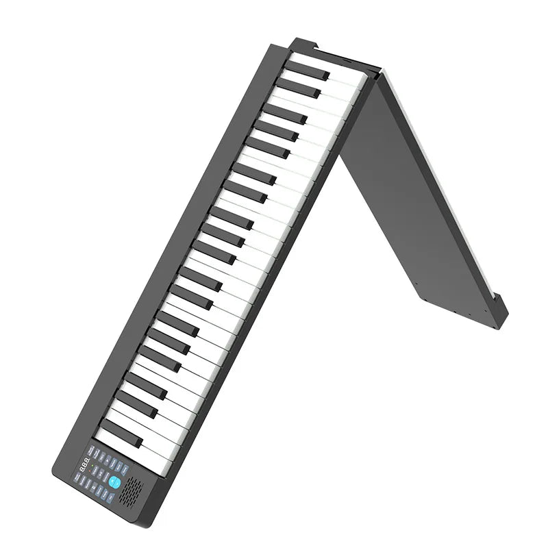 Konix New Foldable  88 Keys Digital Piano Suitable Traveler Musician Portable Midi Keyboard  Electronic Piano