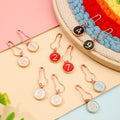 Looen New Multicolor Cute 10pcs Knitting Marker Buttons Practical Metal Accessories with Numbers 0-9