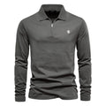 New Style Long Sleeve Shirt Embroidery Men's Casual Polo Shirt