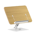 360 Rotating Library Open Book Display Adjustable Wood Book Stand Holder for Kids Reading