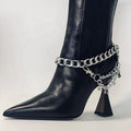 Wholesale Silver Ankle Chain Metal Shoe Chain Accessories for Boots Ornaments