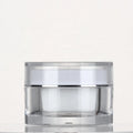 Empty Acrylic Cosmetic Jars With Lids Double Wall Face Cream Jar Lotion Containers for Skin Care