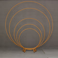 2M New Wedding Props Wrought Iron Ring Arches Outdoor Lawn Wedding Round Flower Stand Half Circle Backdrop Arch