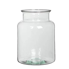 Custom Made Modern Decorative Cylinder Glass Vase for Desktop Decoration Floral Centerpieces