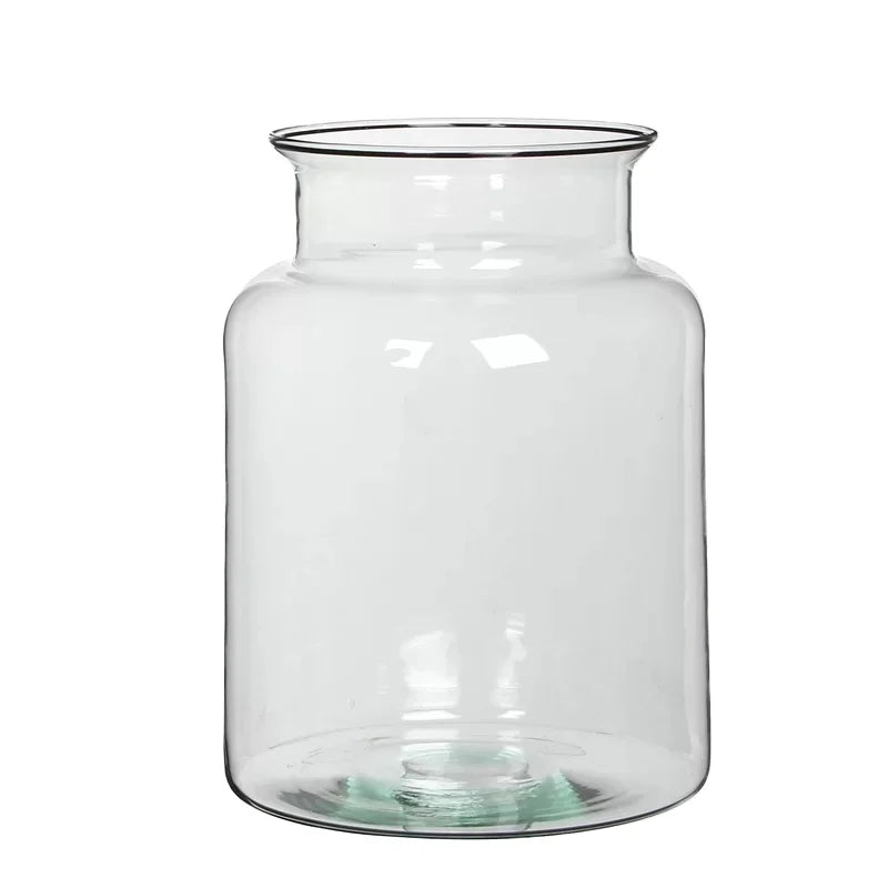 Custom Made Modern Decorative Cylinder Glass Vase for Desktop Decoration Floral Centerpieces