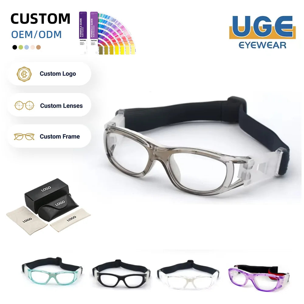 Kids Sports Goggles Protective Eyewear Frame PC Children Basketball Football Volleyball Glasses Anti Impact Optical Frame