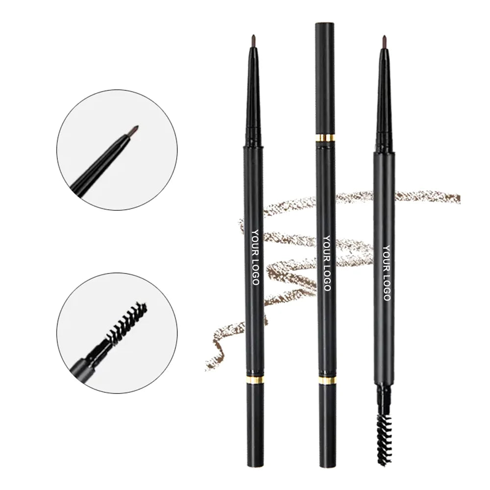 New Arrival Private Label Long-Lasting Waterproof Slim Thin Brow Enhancer Women Mineral Ingredients Makeup Eyebrow Pencil Makeup
