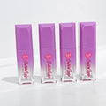 6ml Square Thick Purple Lip Gloss Container Large Size Lipgloss Tubes Empty Lip Gloss Tube With Brush