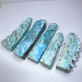 Wholesale Mineral Specimen Crystals Healing Rough Wand Hemimorphite Tower for Home Decoration
