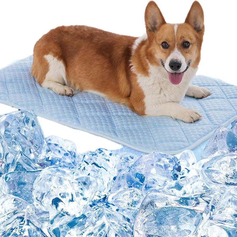 New Arrival Breathable Pad Pets Summer Cool Bamboo Mat Kennel Mat Pet Cooling Pad Ice Silk Ice Pad Pet Cooling Mat
