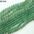 Meihan Green Aventurine 6mm 8mm 10mm Smooth Round Stone Loose Beads for Jewelry Making Design DIY Bracelet