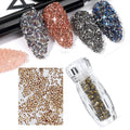 Crystal Micro Rhinestones 15 Colorful Strass Mixed Diamonds Pixie Crystal for Nail Art Decorations