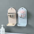 New Fashion Simple and Creative Double-layer Kitchen and Bathroom Shelf Wall Paste Soap Box Holder Soap Drain Rack