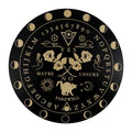 Tailai 6-8inch Painted Wooden Pendulum Board-Metaphysical Message Board with Knot & Lunar Phases for Wiccan Altar Supplies