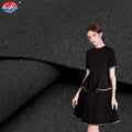 New Product Black 430sm Ponte De Roma Rayon Nylon Spandex Knitted Fabric for Heavyweight Dress Trousers