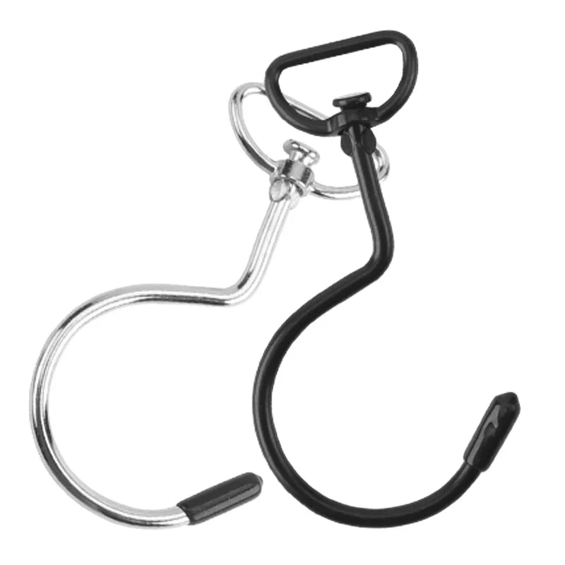 Manufacturer Custom 360mm Other Material Chrome J Shape Combination Style Swivel Hanging Hook D Ring Model 16 Black Finish