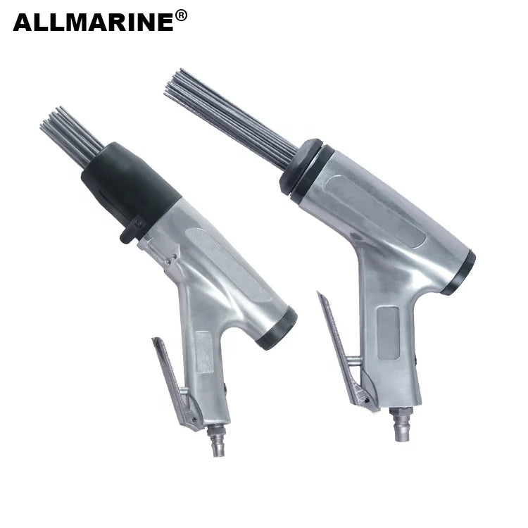 Allmarine Industrial Portable Pneumatic Needle Scaler Air Driven Needle Gun for Rust Oil Paint Removal 0.6Mpa Air Pressure 4000